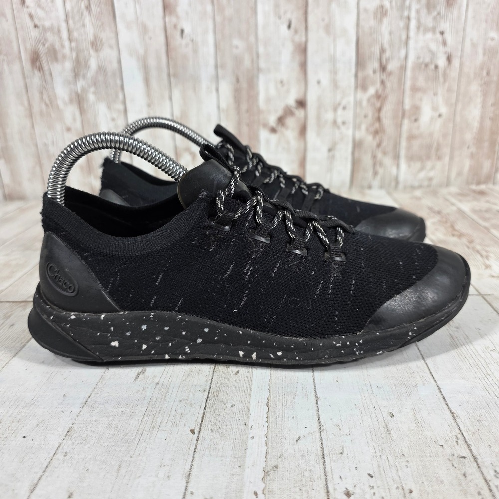 Chaco Womens Kanarra Black Knit Lace Up Sneakers J106766 Size 7.5